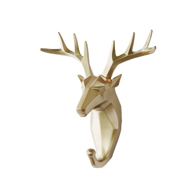 Wweixi Coat Hooks Easy To Install And Wide Application For Added In Daily Life golden (deer) 1Set
