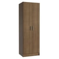 thumbnail image 2 of Madesa Armoire de Rangement Garde-Robe Placard avec 2 Portes et 4 Tablettes Utilitaires Unité d'Organisation en Bois de 23 Pouces pour Chambre - Rustique, 2 of 5