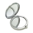 thumbnail image 4 of Lubelski Portable Solid Color Metal Round Case Double-Side Pop-Up Pocket Makeup Mirror, 4 of 7