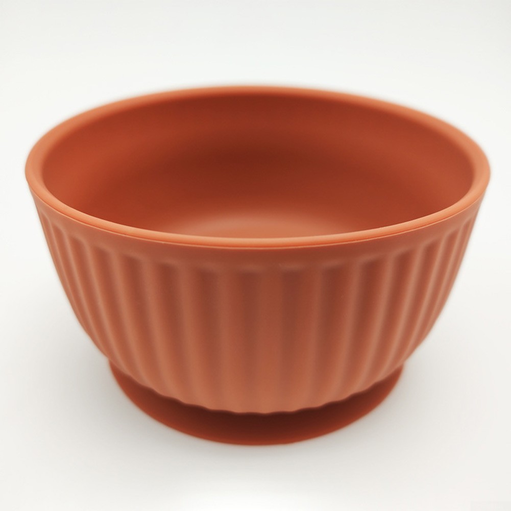UHUSE Food Grade Silicone Baby Suction Bowl Waterproof Tableware Children Dinner Plate