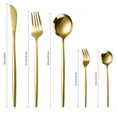 thumbnail image 3 of Stainless Steel Table,Spoons and Forks Set Stainless Steel Knife Fork and Spoon Cutlery 30 Piece Steak Knife Fork and Spoon Set Steak Knife Set,Forks and Spoons,Fork and Spoon Set, 3 of 6