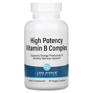 Lake Avenue Nutrition, Complexe de vitamine B à haute puissance, 90 Gélules