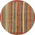 thumbnail image 1 of Ahgly Company Indoor Round Abstract Red Abstract Area Rugs, 5' Round, 1 of 6