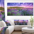 thumbnail image 1 of Champ de Lavande d'Été à Tihany - Toile d'Art Mural Paysage Moderne, 1 of 3