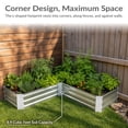 thumbnail image 4 of Sunnydaze Galvanized Steel 4-Leaf Clover-Shaped Raised Garden Bed - Silver, 4 of 9