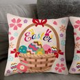 thumbnail image 3 of Hbdhejl Easter Pillowcase Rabbit Holiday Home Sofa Bedside Peach Skin Pillowcase, 3 of 4