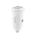 thumbnail image 1 of axGear Car Charger with 2 USB Ports 12-24V Input 5V 3.1A Output White, 1 of 6
