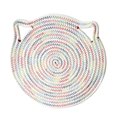 thumbnail image 2 of EGNMCR Placemats Table Placemats Heat-resisting Cotton Rope Placemat With Hanging Ears ,Easy To Rinse A placemat, 2 of 2