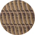 thumbnail image 1 of Ahgly Tapis d'Intérieur Lavable en Machine Carré Transitionnel Pérun Brun, 3 Pieds Carré, 1 of 7