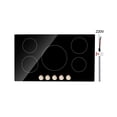 thumbnail image 1 of KFFKFF Induction Cooktop, 9200W Electric Countertop Burner, 5 Burner Knob Control Stove, Built-in Induction Cooktop, 1 of 9