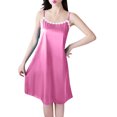 thumbnail image 2 of Ovzne Robes d'Été pour Femmes 2025 Robe Mode Femmes Été Col en V Décontractée Unie Sans Manches Chemises de Nuit Robe de Vacances Liquidation, 2 of 5