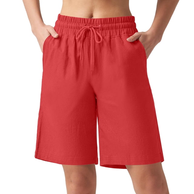 Summer Clearance! Womens Plus Size Pants,Summer Pants for Womens,Ladies' Summer Fashionable Design Casual And Comfortable High Waisted Loose Drawstring Multi Pocket Five Quarter Pants