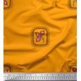 thumbnail image 1 of Soimoi Poly Georgette Fabric Square & Floral Artistic Decor Fabric Printed Yard 42 Inch Wide, 1 of 1