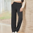 thumbnail image 4 of Womens Sweat Pants, Fashion Casual Solid Color Waist Sweatpants with Side Pockets, 4 of 8