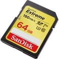 thumbnail image 2 of SanDisk Extreme® SDXC™ UHS-I card, 64GB - SDSDXV6-064G-CWCIN, 2 of 8