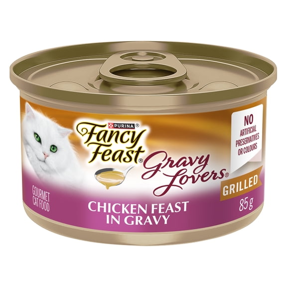 Purina Fancy Feast Plats en Sauce Festin au Poulet dans une Sauce à Saveur de Poulet Grillé Nourriture pour Chats