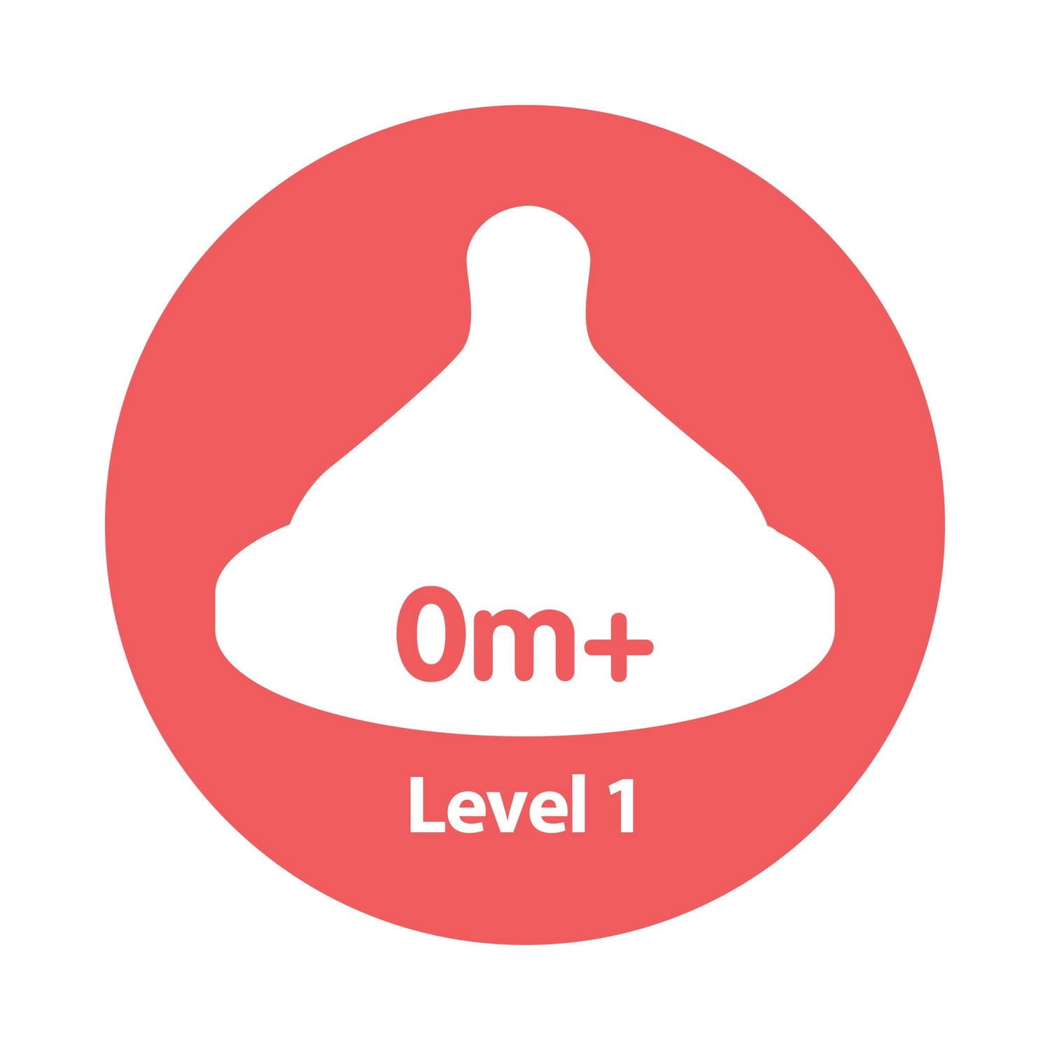Dr. Brown's Natural Flow Level 1 Narrow Baby Bottle Silicone Nipple, Slow Flow, 0m+, 100% Silicone Bottle Nipple, 6-Pack