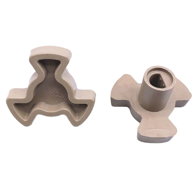 2 PCS Microwave Turntable Coupler, Microwave Oven Turntable Roller Guide Support Glass Tray Drive Coupling Replacement, Microwave-Oven Roller Guide Support for Microwaves Plates Shaft Length