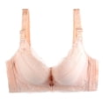 thumbnail image 1 of B91xZ Womens Satin Minimizer Bra Full Coverage Plus Size Non Padded Wireless Minimizer Bra,Beige 42B, 1 of 3