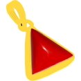 thumbnail image 1 of Divya Shakti 9,25 - 9,50 Carats Pendentif / Médaillon en Corail Rouge Triangle (Moonga /Munga Pierre Panchadhatu Pendentif) 100 % Original Qualité AAA Pierre Précieuse, 1 of 4