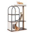thumbnail image 1 of Costway 47" Large Cat Tree Tower with Top Perch Cat Bed Cat Condo Scratching Posts Indoor White, 1 of 10
