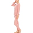 thumbnail image 4 of LSLJS Kids Round Neck Pajama Set Long Sleeved Pants Pajama Two Piece Pajama Sets, 4 of 8