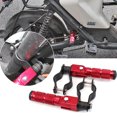 thumbnail image 3 of Baohd 2pcs/set Secure And Comfortable Aluminium Alloy Motorcycle ATV Footrests With Foldable Wide Silver+2pcs, 3 of 6