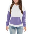 thumbnail image 2 of Offres Chandail à Col Rond pour Bébés Garçons Chemise pour Enfants T-Shirt à Manches Longues à Motif T-Shirt Imprimé Col Rond Hauts Courts Garçons et Filles Chandail à Capuchon Filles T-Shirts à Manches Longues Violets 5T, 2 of 3