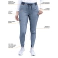 thumbnail image 3 of Adar Pro Heather Scrubs For Women - Ultimate Yoga Jogger Scrub Pants, 3 of 7