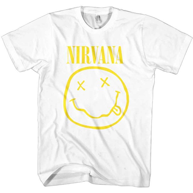 Nirvana Unisex T-Shirt Yellow Happy Face