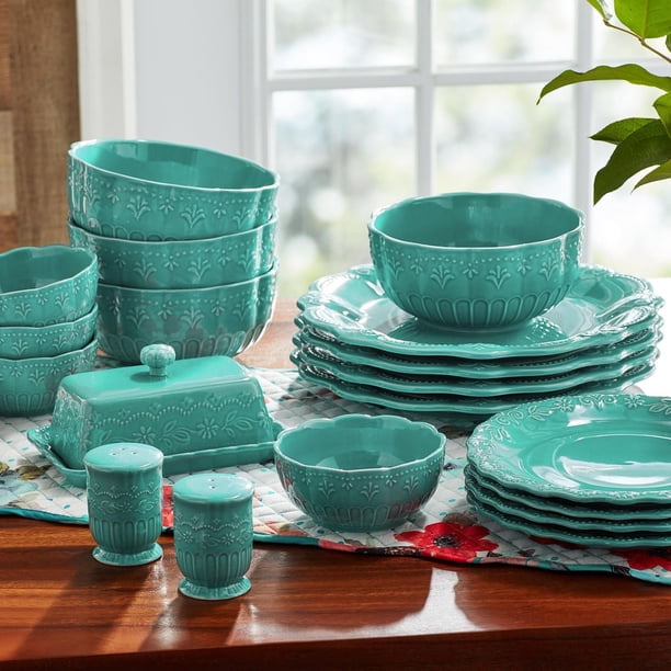The Pioneer Woman 20-Piece Ceramic Toni Dinnerware Set - Walmart.ca