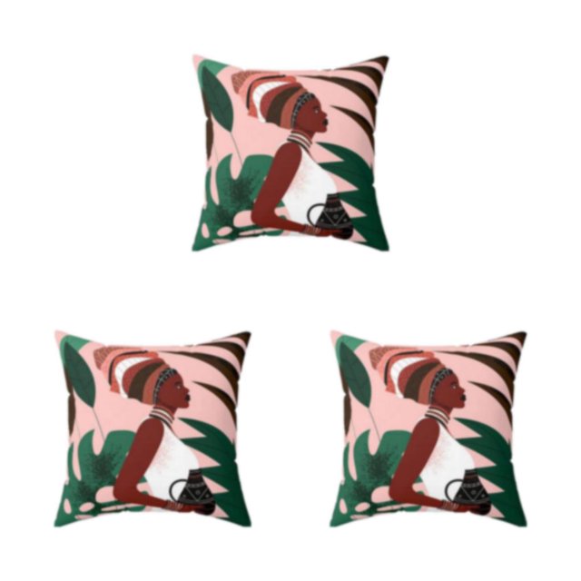 maskred Soft And Durable Throw Pillows Covers Are Easy To Clean And Fit Home Decoration W0134-9 3Set