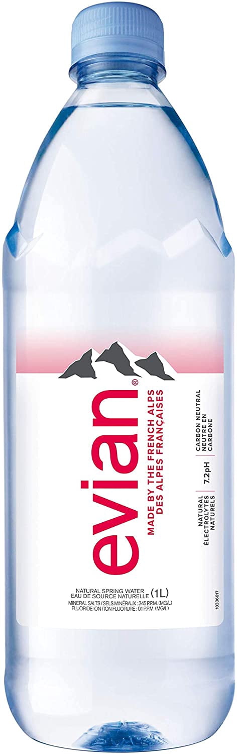 evian® natural spring water 1 L, Bottle
