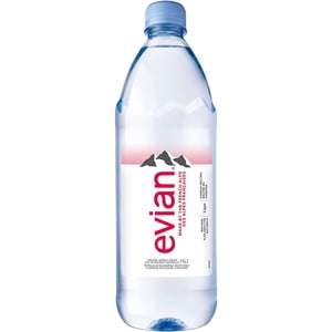 evian® natural spring water 1 L, Bottle