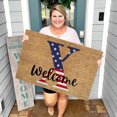 thumbnail image 1 of TopLLC Bathroom Rugs 4th Of July Door Mat Patriotic Doormat Entryway Rug Welcome Independence Day Doormat Stain And Fad Patriotic Decor Welcome Outdoor Mat A map, 1 of 2