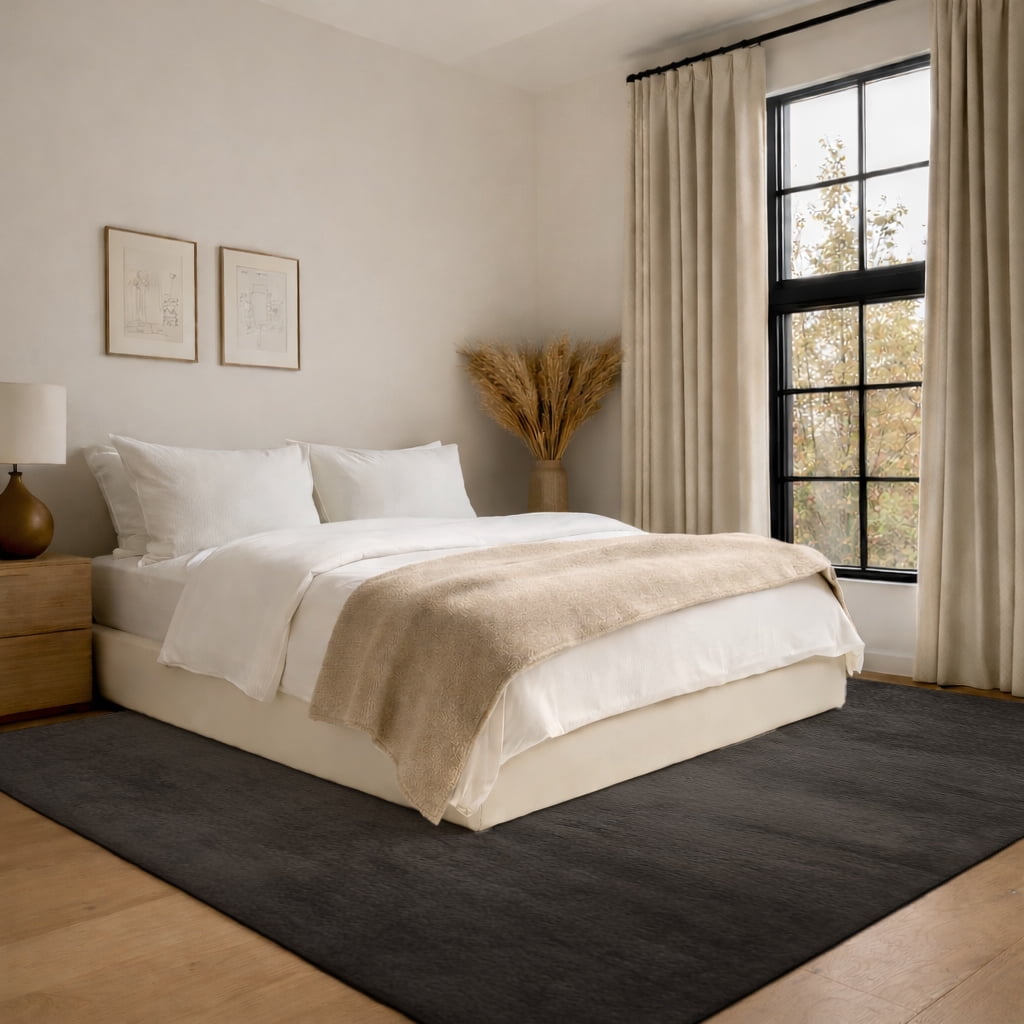 Tapis Argo Lavable A la Machine Moelleux et Shaggy pour Salon, Chambre, Salle Manger, Entrée, Couloir Plus Encore.