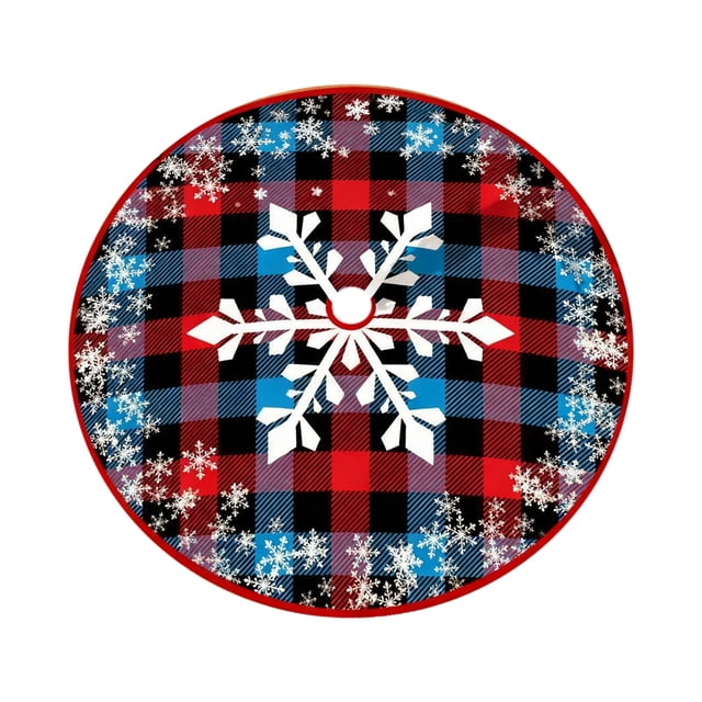 Christmas Tree Skirt 35 in Print Bottom Decoration
