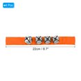 thumbnail image 2 of Unique Bargains 4 Pcs Clochettes de Poignet, Clochettes à Grelots Clochettes de Cheville Instruments de Percussion Rythme Musical pour Fête Noël, Orange, 2 of 5