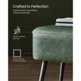 thumbnail image 4 of VASAGLE EKHO Collection - Bench for Entryway Bedroom, Synthetic Leather with Stitching, Ottoman Bench with Steel Legs, Living Dining Room, Mid-Century Modern, Loads 660 lb, 4 of 6