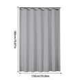thumbnail image 2 of 150X180CM Bath Curtain Plain Color Bathroom Waterproof Thickened Polyester Bathroom Partition Curtain Door Curtain, 2 of 6