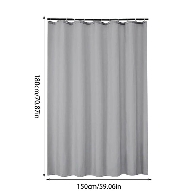 SDNall Doublure de Rideau de Douche en Tissu, Polyester Imperméable et à Séchage Rapide avec Entête Renforcé et Oeillets Résistants à la Rouille pour Salle de Bain