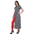 thumbnail image 2 of Moomaya Kurtis en Coton à Fente avant pour Femmes, Kurti Longue Imprimée, Robe, Haut Indien, 2 of 5