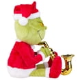 thumbnail image 4 of Animated Plush Grinch in Santa Suit w/ Saxophone Dr. Seuss, 4 of 6