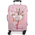 thumbnail image 4 of Travel Luggage Cover Suitcase Protector Fits 18-32 Inch Luggage Wheel Covers Patterned Travel Related Items Flower Luggage Protector Elastic Luggage Anti-scratch Suitcase Cover M, 4 of 5