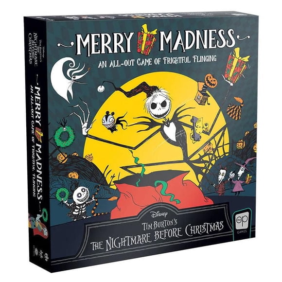 USAopoly Disney Tim Burton's The Nightmare Before Christmas Merry Madness Board Game