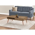 thumbnail image 3 of Monarch Specialties Coffee Table, Accent, Cocktail, Rectangular, Storage, Living Room, 44"l, Wood, Laminate, Walnut, Mid Century, 3 of 4