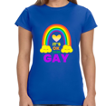 thumbnail image 1 of It's OK to Be Gay Gender Equality LGBTQ Pride Day Gay Rights Shirts for Women, 1 of 6