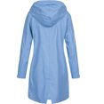 thumbnail image 3 of Veste Femme Veste de Pluie Unie Extérieur Grande Taille Imperméable Imperméable à Capuche Coupe-Vent Veste Courte Femme en Liquidation, 3 of 3