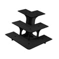 thumbnail image 4 of simhoa 3 Tier Corner Tiered Display Stand 3 Step Corner Display Rack for Tradeshows Arc black, 4 of 8