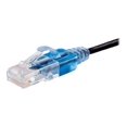 thumbnail image 2 of Monoprice SlimRun - Câble Patch - RJ-45 (m) à RJ-45 (m) - 30 Pieds - UTP - Cat 6A - Démarré, Sans Accroc - Noir (Lot de 10), 2 of 7